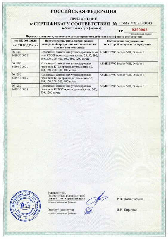certyfikat 6 Przemyslowe instalacje gazowe lpg - Certfications